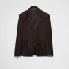 Jackets And Coats*Prada Mohair wool single-breasted jacket Ebony