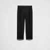 Trousers And Bermudas*Prada Mohair wool trousers Black