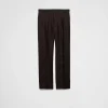 Trousers And Bermudas*Prada Mohair wool trousers Ebony