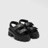 Sandals*Prada Monolith nappa leather sandals Black