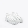 Sandals*Prada Monolith rubber sandals White