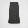 Skirts*Prada Mouliné maxi-skirt Black