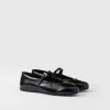 Pumps And Ballerinas*Prada Naplak patent leather ballerinas Black