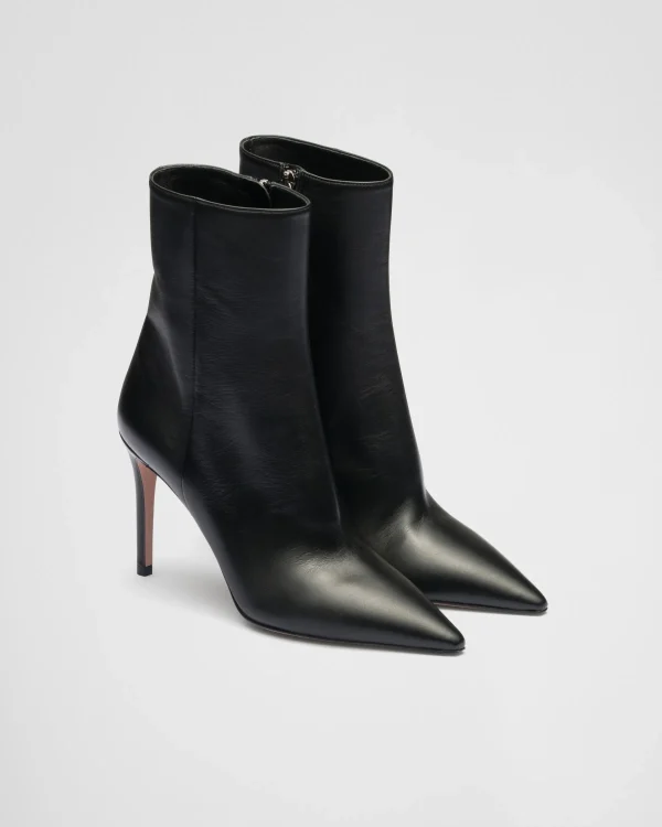 Ankle Boots And Boots*Prada Nappa leather booties Black