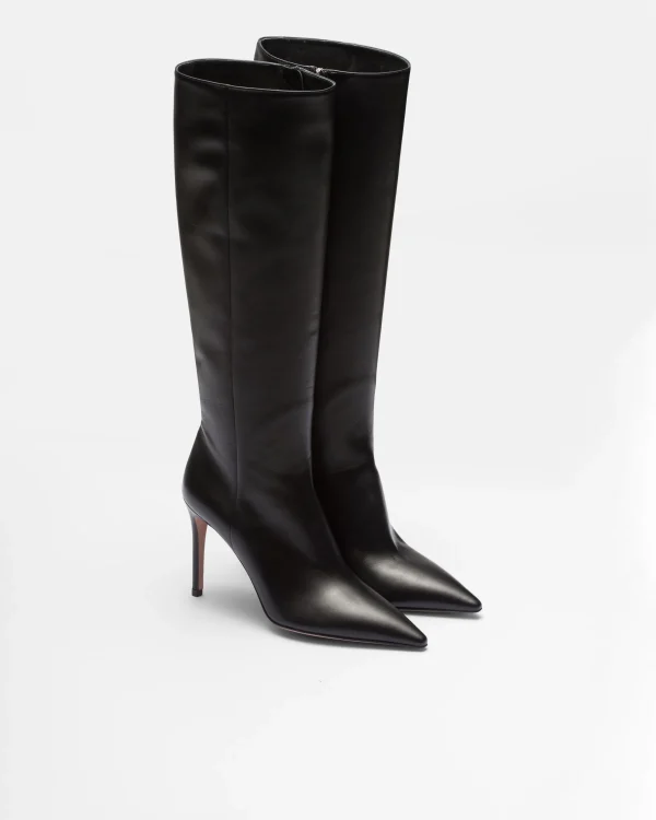 Ankle Boots And Boots*Prada Nappa leather boots Black