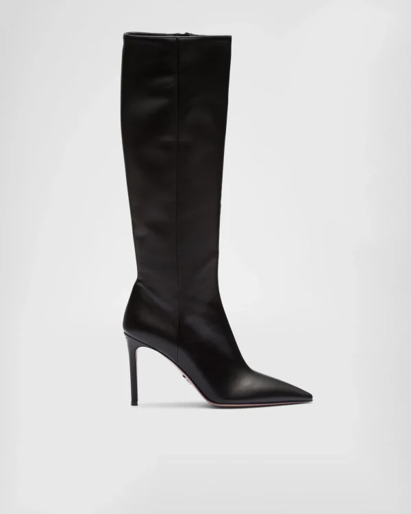 Ankle Boots And Boots*Prada Nappa leather boots Black