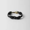 Jewels*Prada Nappa leather bracelet Black