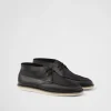 Boots*Prada Nappa leather Chukka boots Black