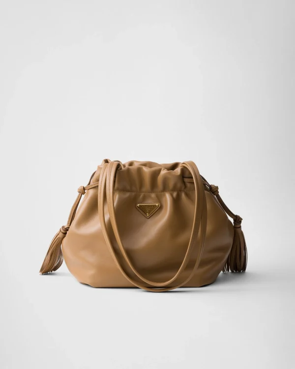 Totes | Totes*Prada Nappa leather shoulder bag Caramel