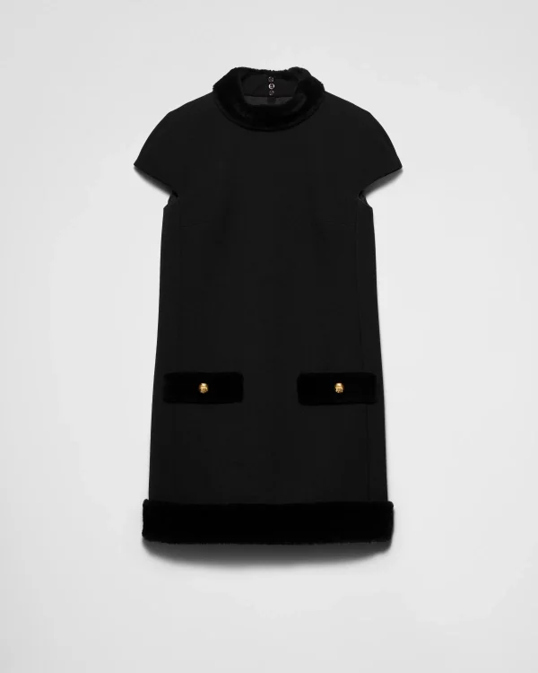 Dresses*Prada Natté mini-dress Black