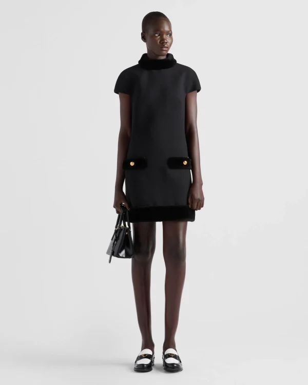 Dresses*Prada Natté mini-dress Black