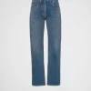 Denim*Prada Organic denim five-pocket jeans Midblue