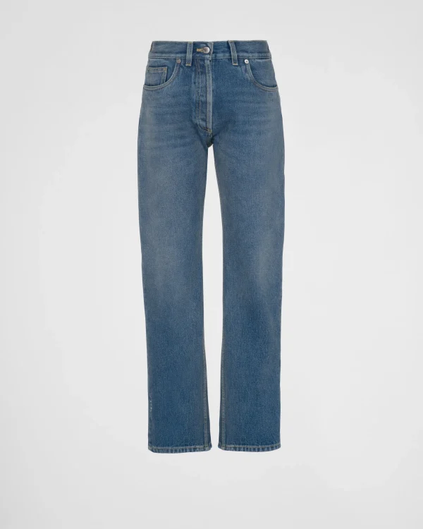 Denim*Prada Organic denim five-pocket jeans Midblue