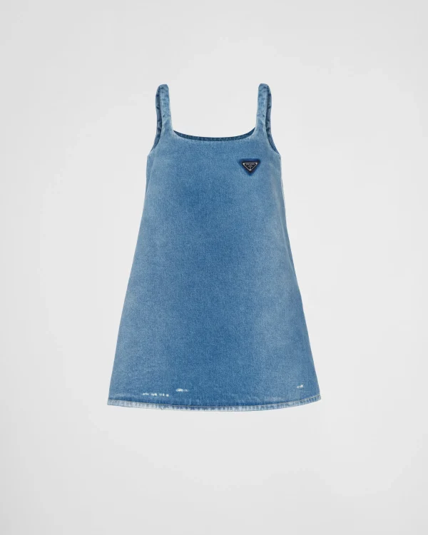 Denim*Prada Organic denim mini-dress Navy