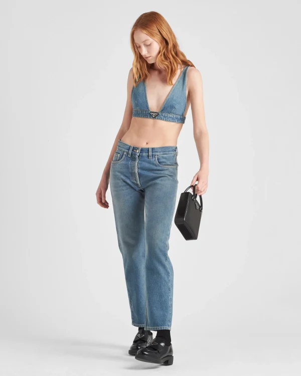 Denim*Prada Organic denim top Navy