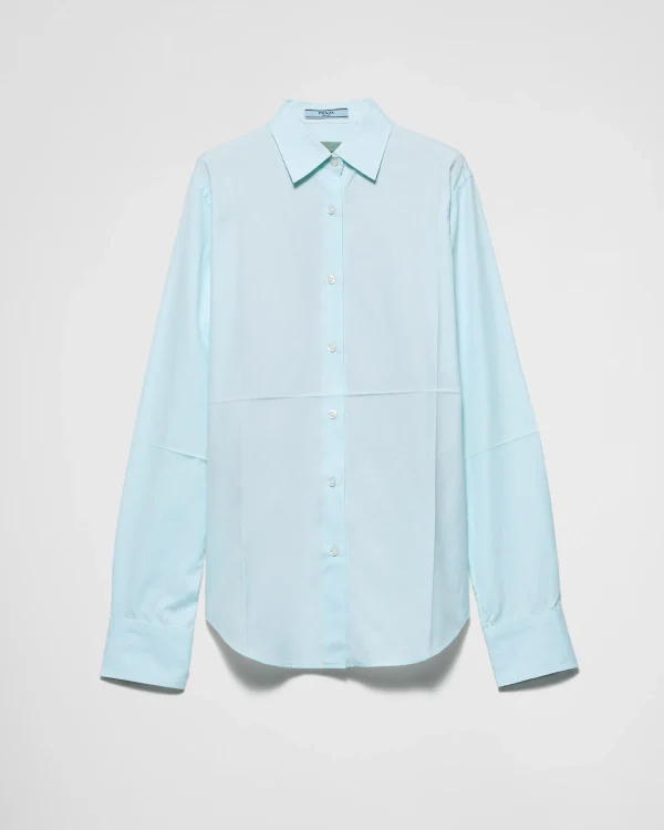 Shirts And Tops*Prada Oxford cotton shirt Aqua