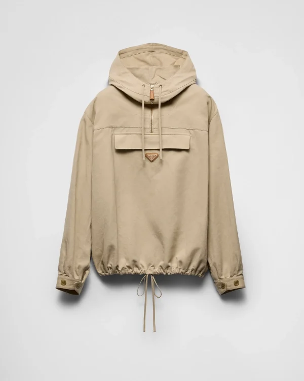 Jackets And Coats*Prada Panama cotton windbreaker Cord