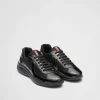 America's Cup | Sneakers*Prada Patent leather and technical fabric America's Cup sneakers Black