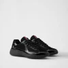 America's Cup*Prada Patent leather and technical fabric America's Cup sneakers Black