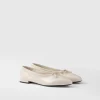 Pumps And Ballerinas*Prada Patent leather ballerinas Ivory