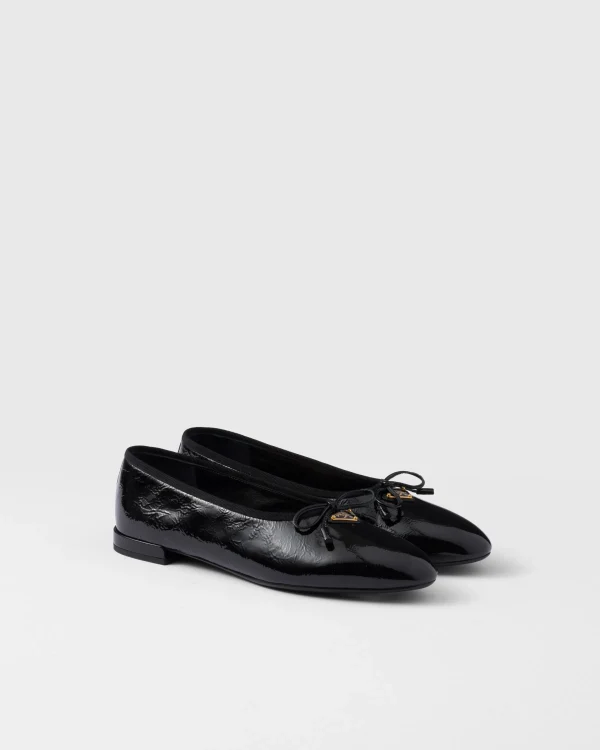 Pumps And Ballerinas*Prada Patent leather ballerinas Black