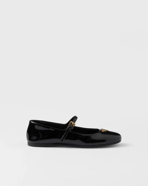 Pumps And Ballerinas*Prada Patent leather ballerinas Black