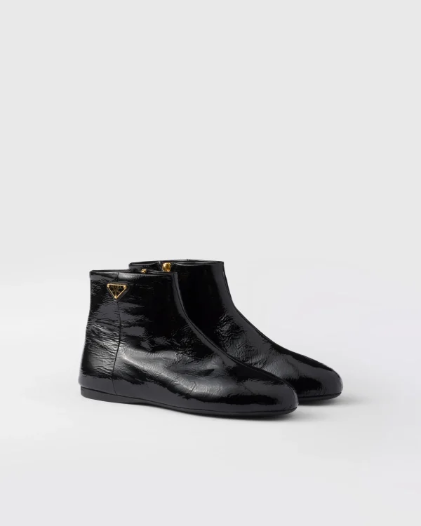 Ankle Boots And Boots*Prada Patent leather booties Black