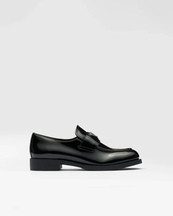 Loafers And Lace-ups*Prada Patent leather loafers Black