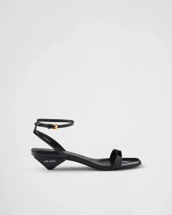 Sandals*Prada Patent leather sandals Black