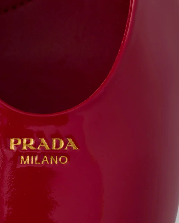 Pumps And Ballerinas*Prada Patent leather slingback pumps Cherryred