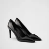 Pumps And Ballerinas*Prada Patent Saffiano leather pumps Black