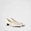 Pumps And Ballerinas*Prada Patent Saffiano leather pumps Ivory