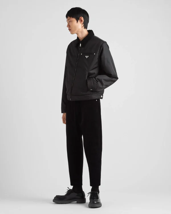 Trousers And Bermudas*Prada Pinwale corduroy pants Black