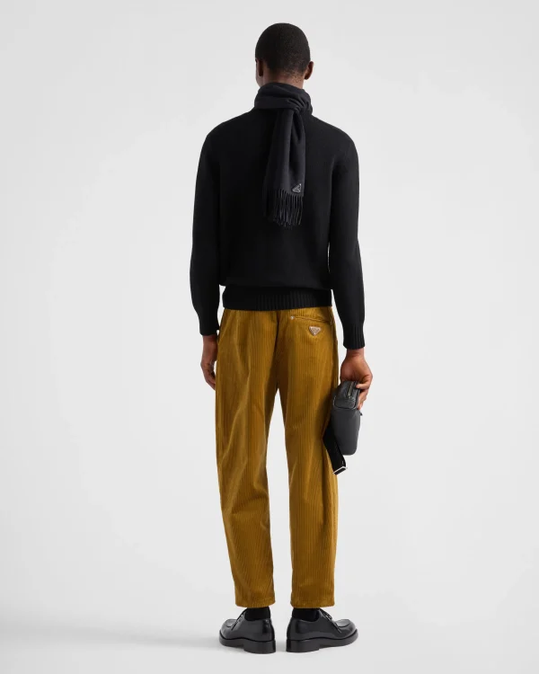 Trousers And Bermudas*Prada Pinwale corduroy pants Barley