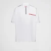 Men's Collection*Prada Piqué polo shirt White