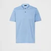 T-shirts And Polo Shirts*Prada Piqué polo shirt Skyblue