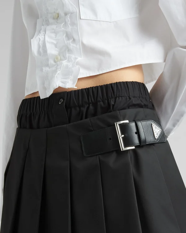 Skirts*Prada Pleated Re-Nylon miniskirt Black