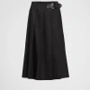 Skirts*Prada Pleated Re-Nylon skirt Black