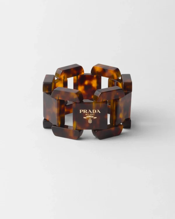 Jewels*Prada Plexiglas bracelet Honey/tortoiseshell