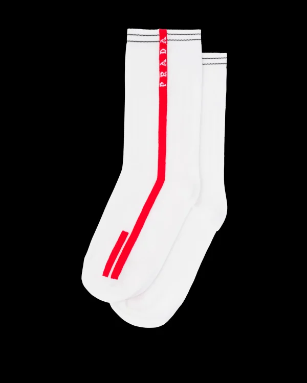 Women's Collection*Prada Polyester socks White