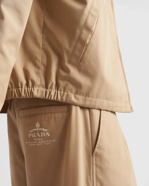 Trousers And Bermudas*Prada Poplin Bermudas Desertbeige