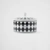 Scented Candles And Decorative Objects*Prada Porcelain box - Checkerboard White/black