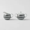 Tea And Coffee*Prada Porcelain milk jug and sugar bowl set - Checkerboard White/black