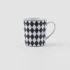 Tea And Coffee*Prada Porcelain mug - Checkerboard White/black