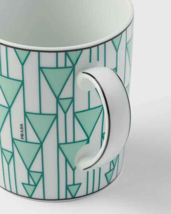 Tea And Coffee*Prada Porcelain mug - Vienna Green