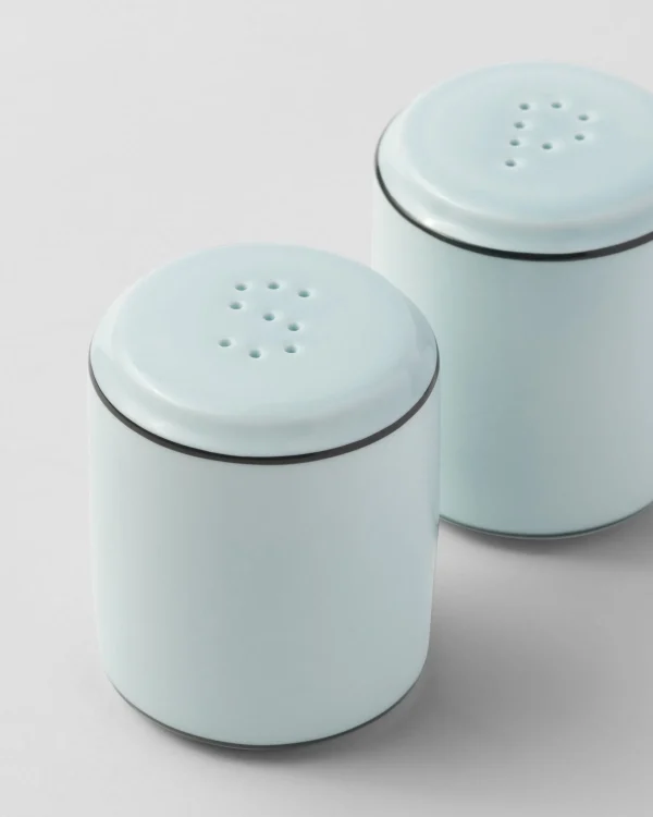 Trays And Table Accessories*Prada Porcelain salt and pepper set - Celadon Celadonlightblue