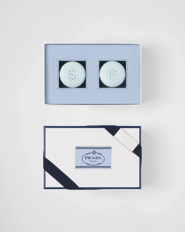 Trays And Table Accessories*Prada Porcelain salt and pepper set - Celadon Celadonlightblue