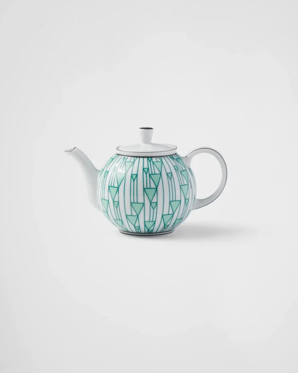 Tea And Coffee*Prada Porcelain teapot - Vienna Green