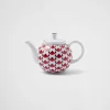 Tea And Coffee*Prada Porcelain teapot - Vienna Red Black/red