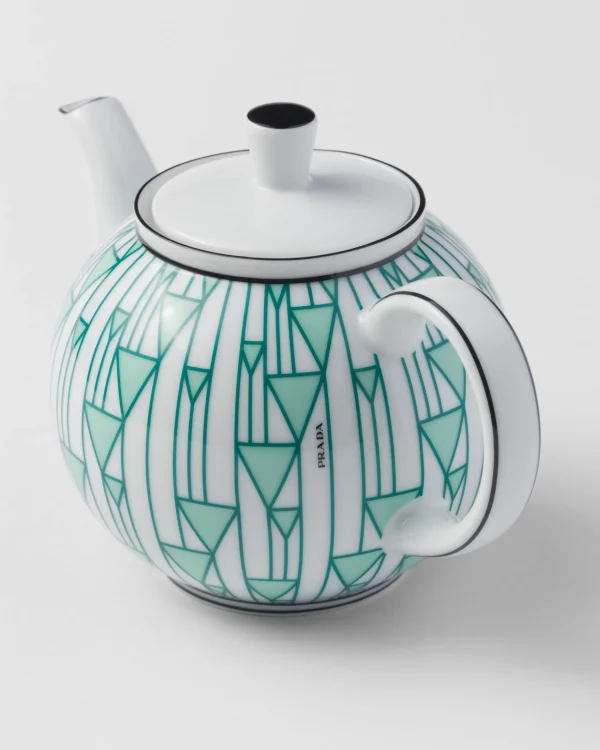 Tea And Coffee*Prada Porcelain teapot - Vienna Green